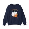 4954092772510641698_2048.jpeg Thankful Sweatshirt Floral Pumpkin Fall Crewneck Thanksgiving Sweatshirt