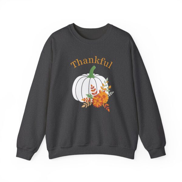 7167916487156941090_2048.jpeg Thankful Sweatshirt Floral Pumpkin Fall Crewneck Thanksgiving Sweatshirt
